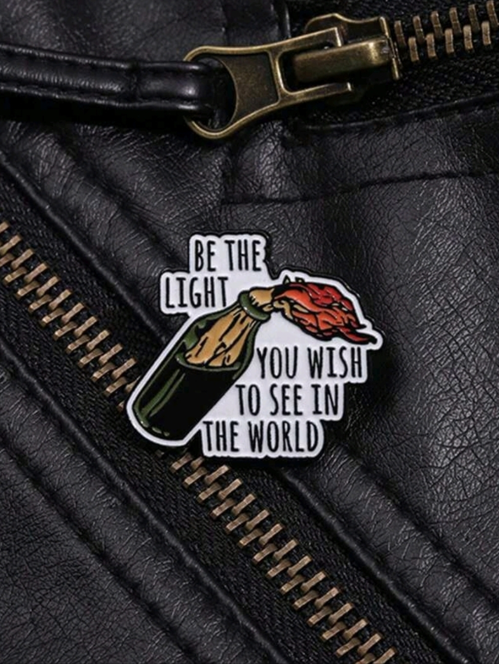 'Be The Light' Novelty Enamel Pin